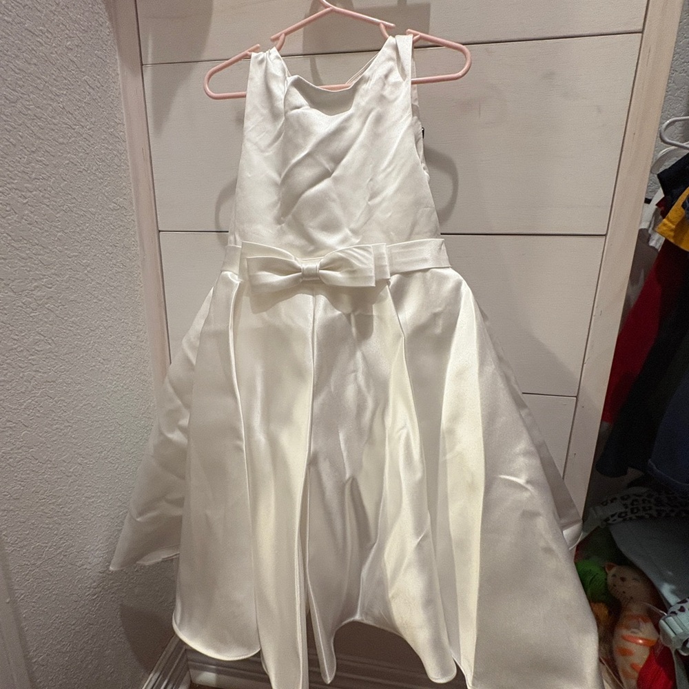 Elegant White Kids Dress